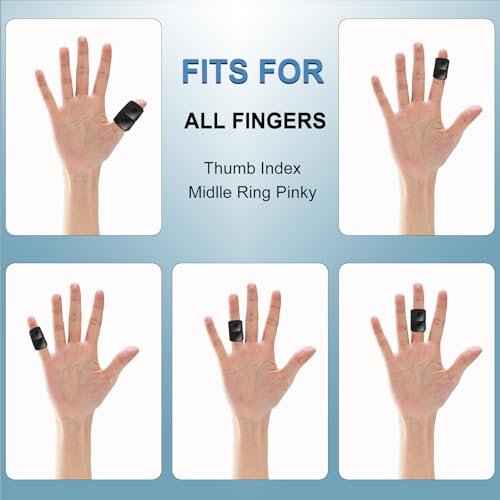 5Pcs Thumb Splints, Trigger Finger Splint, Finger Brace for Arthritis, Straightening, Broken, Finger Support Fits Thumb - Middle - Ring - Index - Pinky Fingers