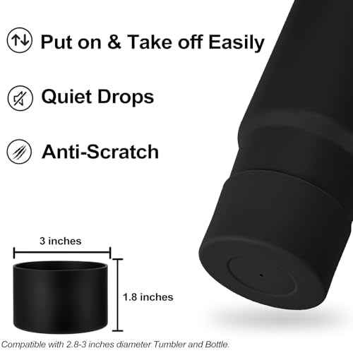 HYZ 8 Piece Accessories for Stanley Cup, Silicone Spill Proof Stopper Set and Protective Boot Including Straw Cover Cap for Stanley H2.0 20oz 30oz 40oz Tumbler, Black