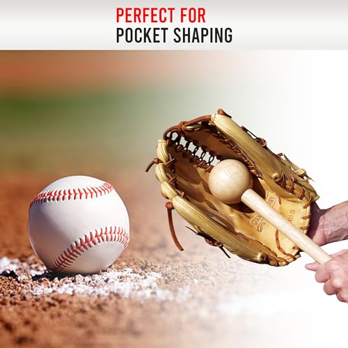 Hot Glove Mallet and Glove Wrap Bundle for Baseball Glove Break-In - Black