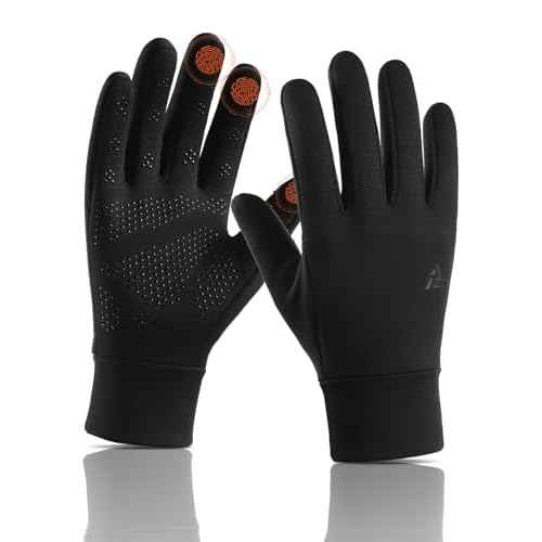 Lightweight Running Winter Gloves, Touch Screen Warm Gloves Liners for Cycling Biking Sporting Driving for Men Women X1