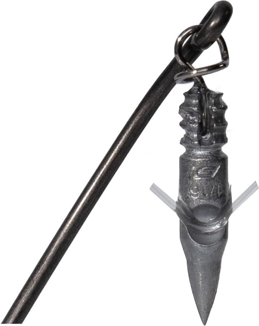 Weighted Tungsten Bass Hooks 5/0 - Hyper Carbon Steel, Super Slide Coating, Cold Forged Shank, Fish Retention