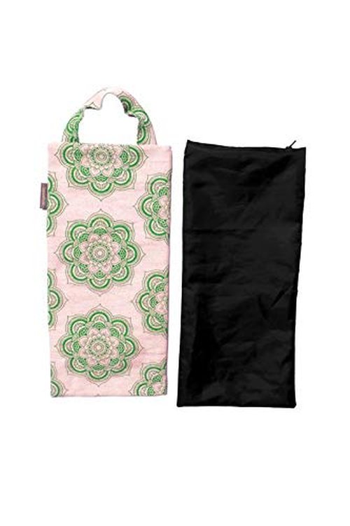 Yogalatest Yoga Sand Bag, Jute or Cotton Unfilled for Yogas, Weights and Resistance Training, Portable Fillable Weightlifting Sandbag - 7.5" X 17" (Natural Green)