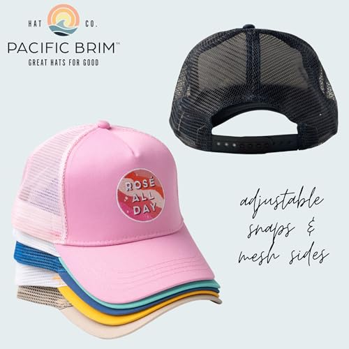Women's and Men's Adjustable Cap Mesh Side Panels Trucker Hat