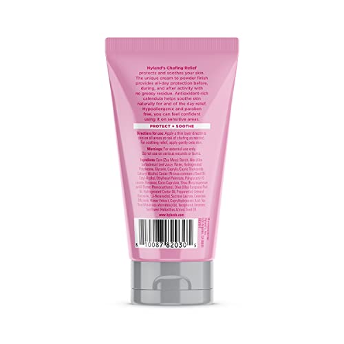 Hyland's Chafing Relief, Cream to Powder Formula, Women's Anti Chafing Cream, 3 Ounce
