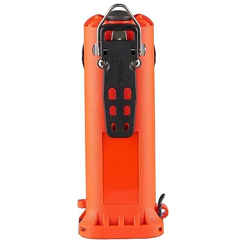 Streamlight 90044 Survivor X USB 250-Lumen USB Rechargeable Right-Angle Firefighter's Flashlight with Rechargeable Battery Pack, Orange