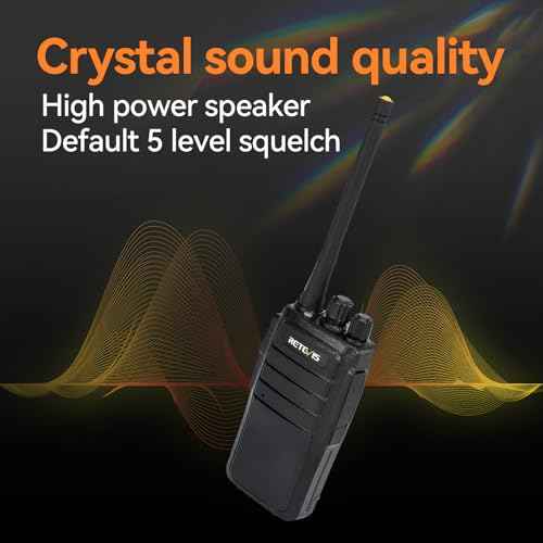 Retevis RT21 Updated 3000mAh Two Way Radios Long Range,Walkie Talkies with Earpiece,SOS Alarm,16CH,Portable 2 Way Radios for Security Cruise Camping Events(4 Pack)