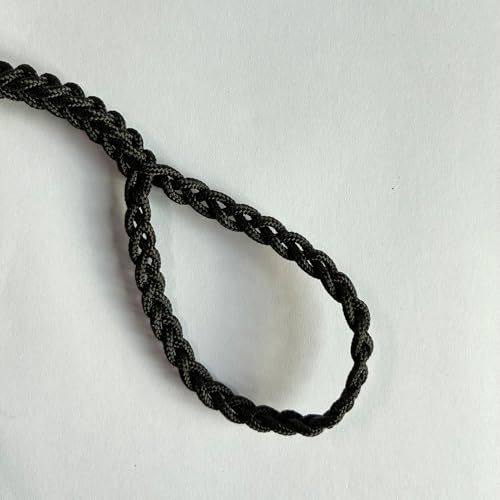 Black Paracord Shepherd Sling Handcrafted Roman Greek Throwing Slingshot