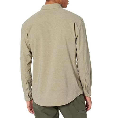HUK Men's A1a Long Sleeve Fishing Button Down Shirt +30 UPF