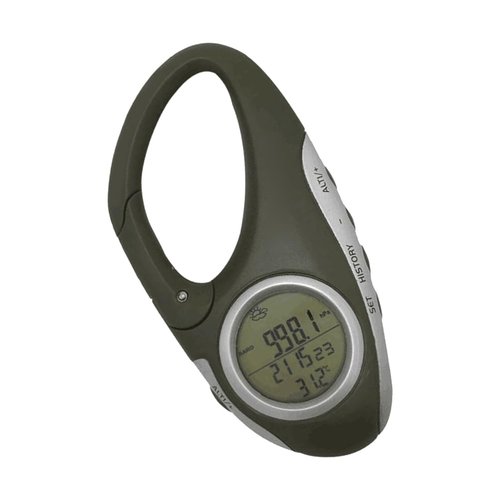 KOMBIUDA Electronic Mountaineering Watch Weather Instrument Outdoor Altimeter Mountaineering Thermometer Carabiner Barometer Handheld Altimeter Thermometer Compass Handheld Thermometer