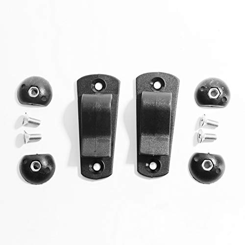 Bicycle Pannier Hooks for Rear Racks Up to 13mm - DIY Mounting Hardware Kit with Bolts and Nuts - Fits Standard 13mm Tubing