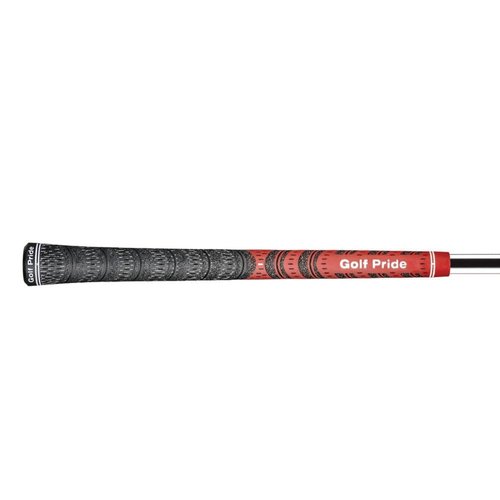 Golf Pride MCC Golf Club Grip - All-Weather Hybrid Grip - Brushed Cotton Cord & Pebbled Texture - Moisture-Wicking Technology - Standard - Red