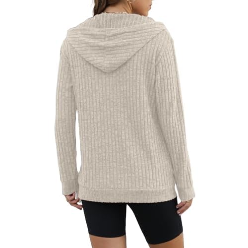 JomeDesign Sweaters for Women Long Sleeve Sweatshirt Fashion Hoodies Zip Up Loose Casual Fall Tops S-XXL