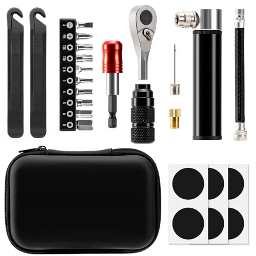 Bike Repair Tool Kit with Mini Pump - Portable Multi-Tool Set TOOL2