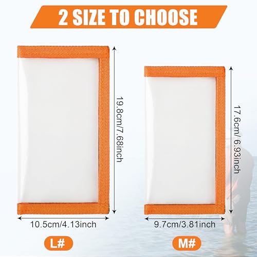 Fishing Lure Wraps Covers - Medium Orange PVC Bait Protector 4 Pack