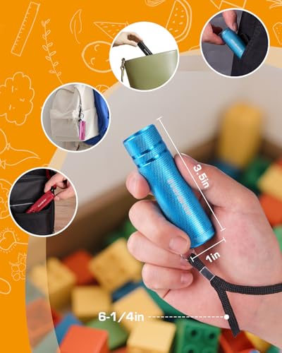 30-Pack Aluminum Mini LED Flashlights - Portable Compact Bulk Set with Batteries