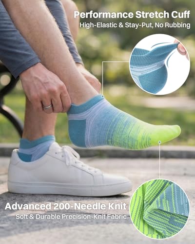 Ankle Compression Socks for Men Women Cushioned Support Plantar Fasciitis Relief 3 Pairs Tie Dye Medium
