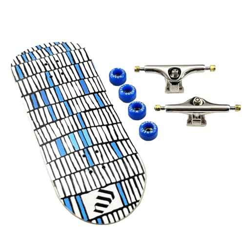 PRO Fingerboards Finger Skateboards(NW9.0 Kickflip Deck 98mmx34mm 5-Layer Colour Maple Wooden Handmade)+(NW Prince 34mm Trucks)+(NW ii Logo Handmade Wheels)(Fance)