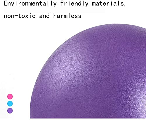 MOMPLUS 6 Inch Exercise Pilates Mini Yoga Balls Barre for Home Stability Squishy Training Physical Therapy Improves Balance Core Strength Comes with Pump(Blue, 6 Inch)