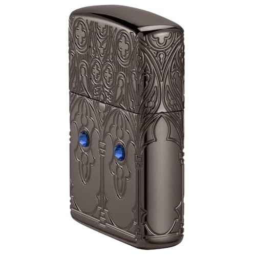 Zippo Gothic Window Design Armor¢ç Black Ice¢ç Pocket Lighter