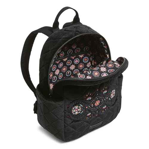 Vera Bradley Velvet Small Backpack, Winter Ornaments