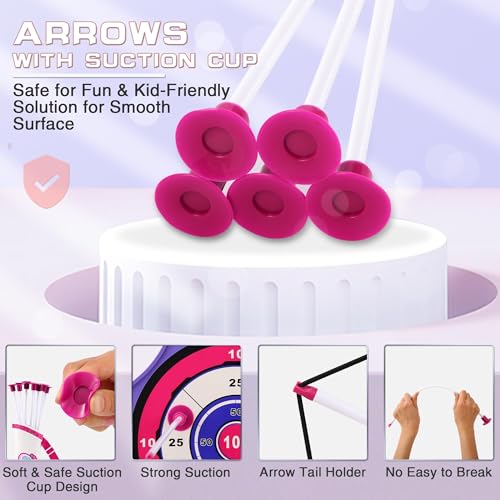 Pink & White Kids Bow and Arrow Set with LED Lights - 2 Pack
