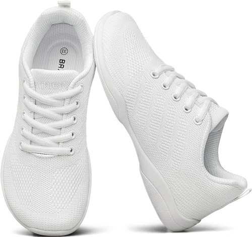 Girls Wide Cheer Shoes Tennis Sneakers - 3 Big Kid White 220