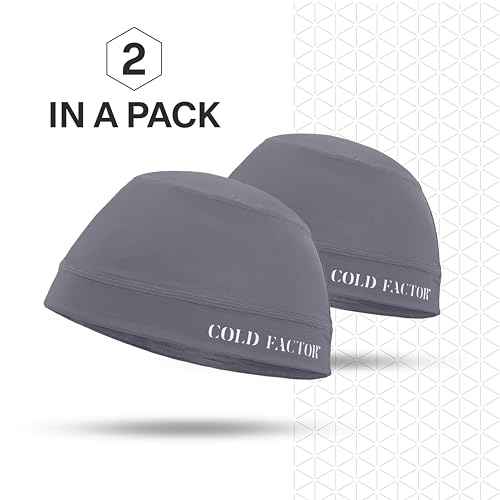 COLD FACTOR Instant Cooling Skull Cap & Helmet Liner 2 Pack | UPF 50+, Lite Chemical-Free Evaporative Cooling, Lasts 2+ Hours