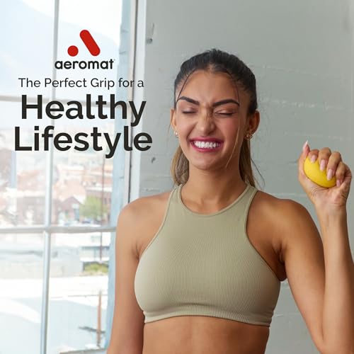 Lemon Hand Therapy Stress Ball Pair - Squeezable Hand Strengtheners for Adults