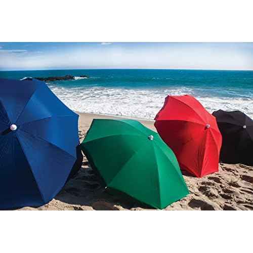 PICNIC TIME NCAA Ohio State Buckeyes Outdoor Canopy Sunshade Beach Umbrella 5.5' - Small Patio Umbrella - Beach Chair Umbrella