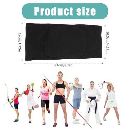 1 Pair Arm Brace Pads, Elbow Protector with Thicken Sponge Padding Breathable Anti-Collision Elbow Wraps Volleyball Basketball Tennis Compression Elbow Pads Support Strap for Kids Men Women (Black)