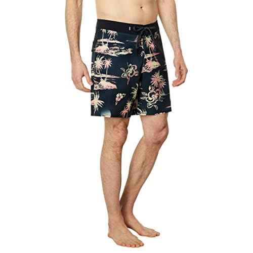 Quiksilver Men's Standard Surfsilk QS 69 18 Boardshort Swim Trunk, Black, 31