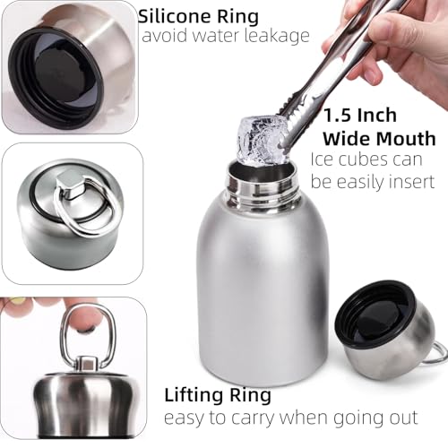 Mini Stainless Steel Water Bottles - 4 Pack, 10oz Insulated Travel Cups