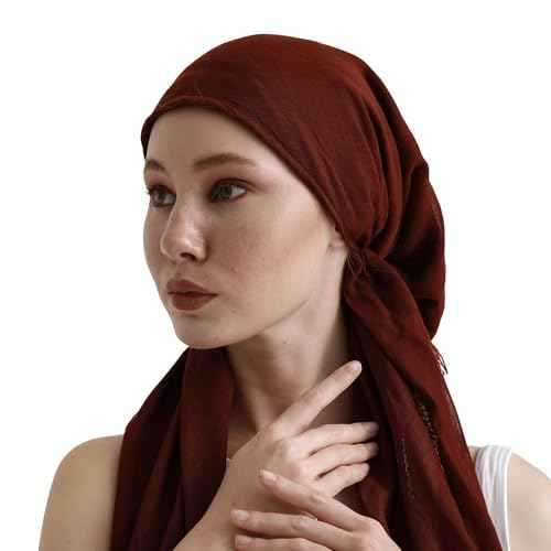 dscarf Headwear Pre Tied Head Scarves for Women Featuring | Soft Chemo Head Wear Headcover Ready Headwear