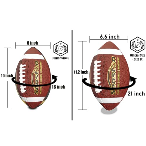 Youth Size 6 Premium Composite Leather Football - Brown