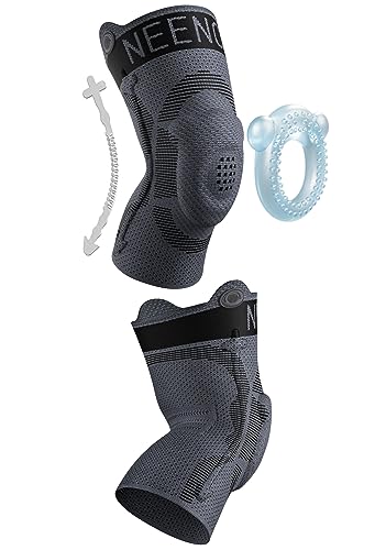 Kids Knee Brace Sleeve - Black Large Youth Compression Support for Boys & Girls