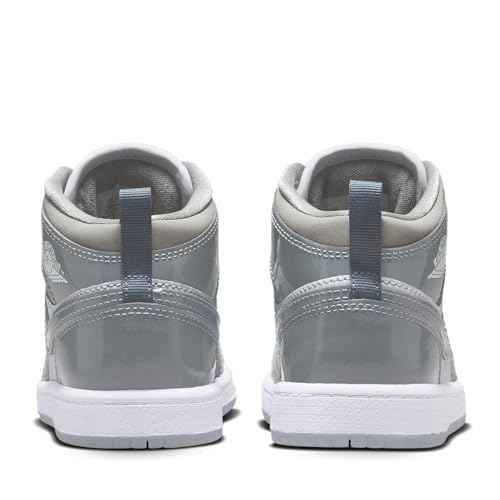 Jordan Air Jordan 1 Mid SE in White, Cool Grey, and Med Grey