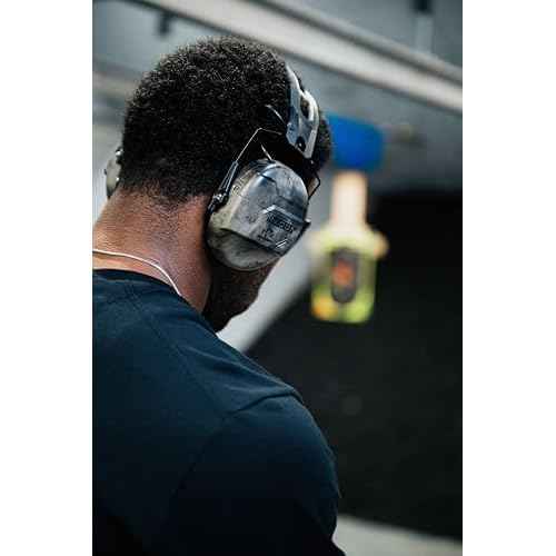 Walker's Recon Digital Muffs - Durable IPX4 Resistant Shooting Hearing Protection Electronic Muffs, 2 AAA Batteries Included