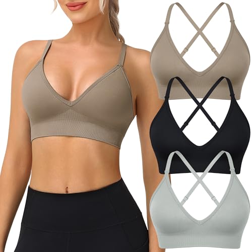 X-Large Sports Bras Pack - Adjustable, Wireless, Breathable Activewear for Women