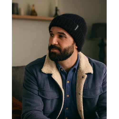 Zylioo Oversize XXL Chunky Beanie Cap for Men Women,Stretchy Thick Warm Knit Hat,Winter Snow Hats for Cold Weather