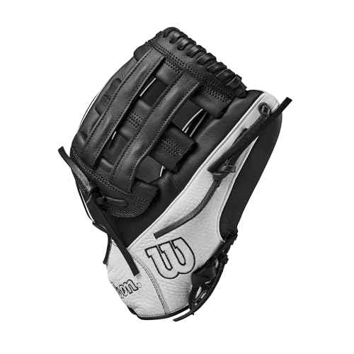 Wilson 2024 A700 12" Infield Fastpitch Glove - Black/White, Left Hand Throw