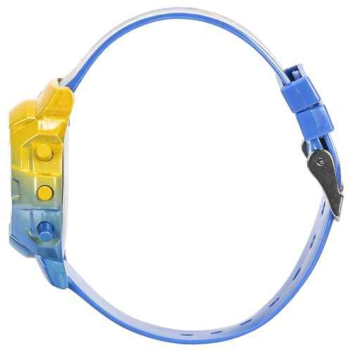 Accutime Minions Kids Watch ? Flashing Dial Lights, LCD Display, Adjustable Comfortable Strap, Collectible Tin ? Perfect for Boys and Girls
