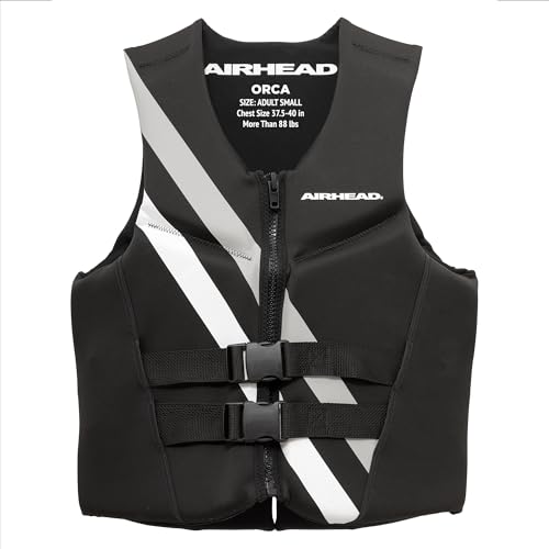 Airhead Orca Neoprene Kwik-Dry Neolite Life Jacket, USCG Approved Adult, Youth and Child Sizes