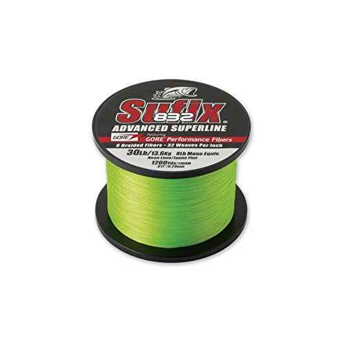 Sufix 832 Braid Line-1200 Yards (Neon Lime, 10-Pound)