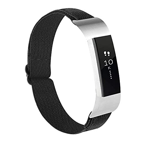 Adjustable Breathable Nylon Sports Wristbands for Fitbit Alta/Alta HR - Black