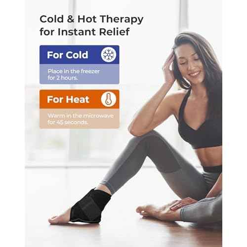 Koonie Ankle Ice Pack Wrap for Swelling, Plantar Fasciitis, Planters Facetious Relief, Reusable Ankle Brace Ice Pack, Cold Therapy Sock Compression for Achilles Tendonitis, Sore Feet, Foot & Heel