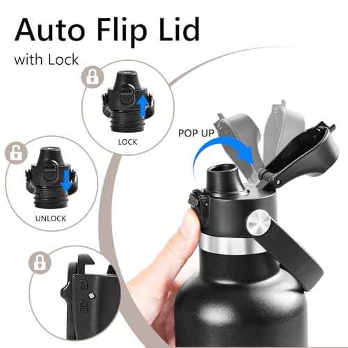 XACIOA Lid for Hydroflask Standard Mouth, Replacement for Hydro Flask Lid, Cap for Narrow Mouth Water Bottle for Simple Modern Iron Flask Accessories, BPA Free