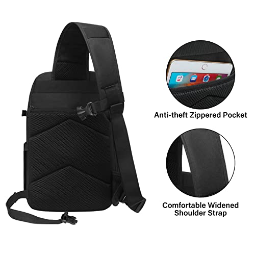 Mosiso Black Camera Sling Bag Tactical Crossbody Camera Case for Photography