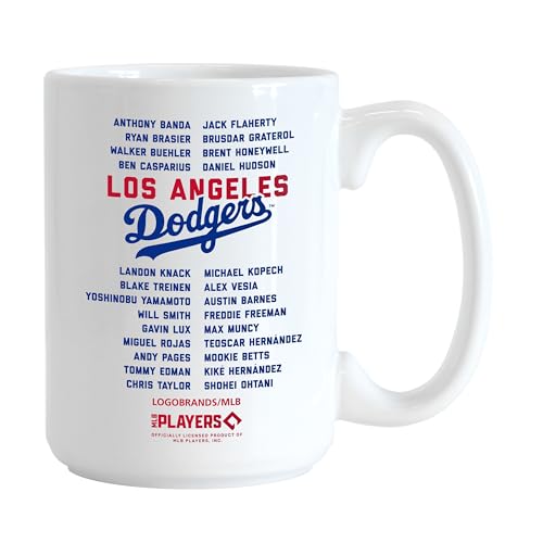 Los Angeles Dodgers 2024 World Series Champions 15 Ounce Roster Coffee Mug