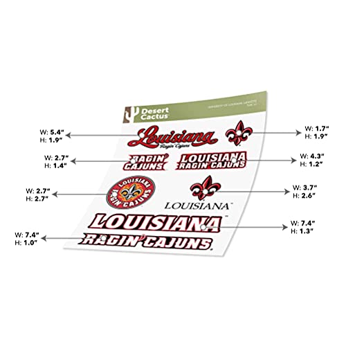 Louisiana Ragin' Cajuns Vinyl Decal - College Team Spirit Sticker