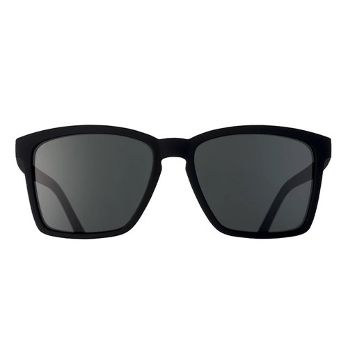 goodr Get On My Level, FOR SMALLER HEADS, Black Polarized Sunglasses, (LFG)